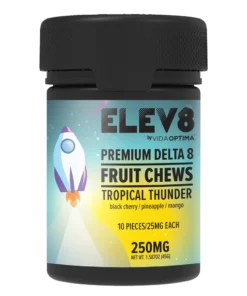 Elev8™ Delta 8 Fruit Chews  (10ct), Tropical Thunder