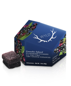 Buy Elderberry CBN Indica Enhanced Gummies | 100mg THC 50mg CBN