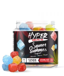 Hyper Delta-10 Square Gummies Tropical 1250X