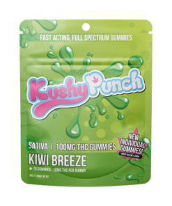 Buy Kushy Punch Kiwi Breeze Sativa [10pk] (100mg)