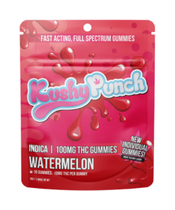 Buy Kushy Punch Watermelon Indica [10pk] (100mg)