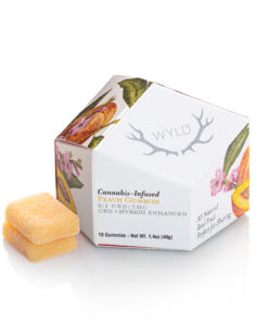 Buy Peach CBD + Hybrid Enhanced Gummies | 100mg CBD:50mg THC